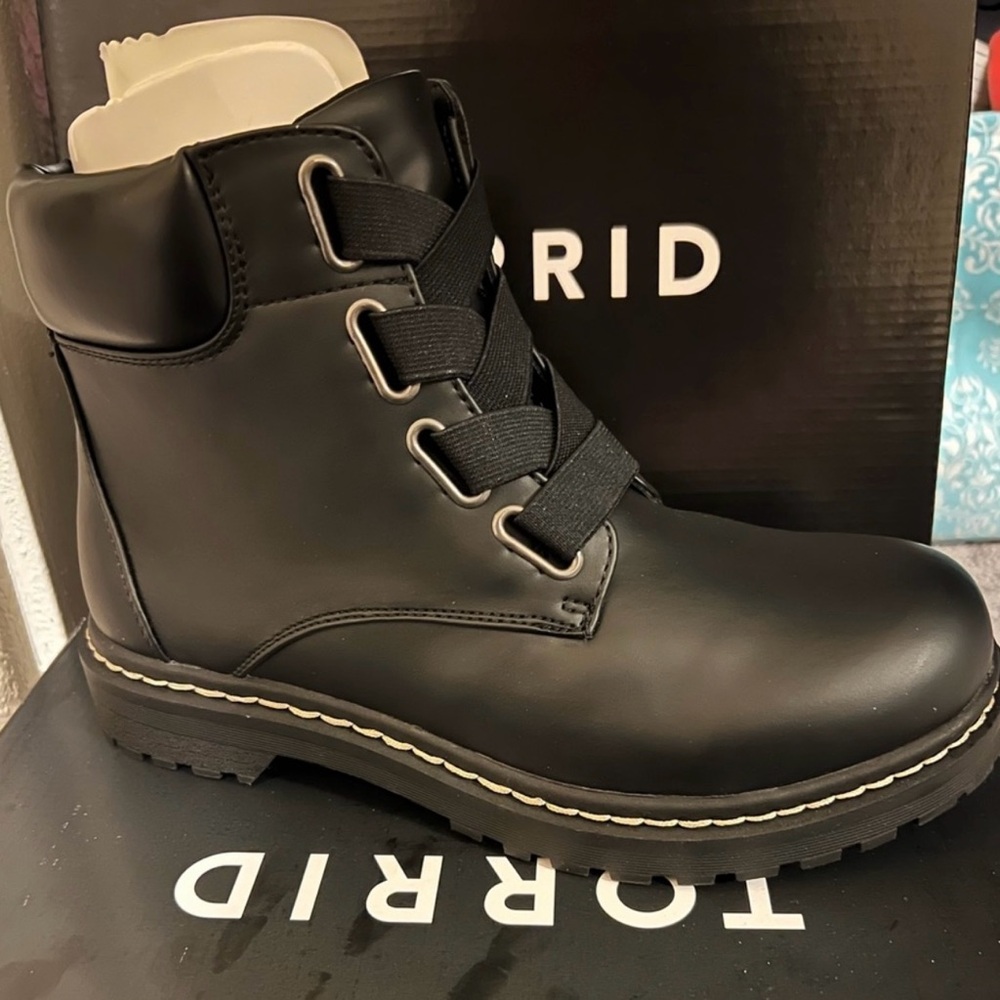 Torrid Black Combat Boots